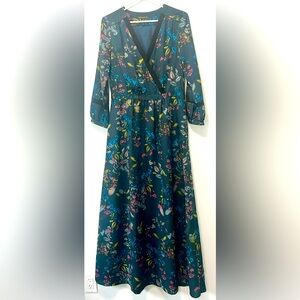 Floral Maxi Banana Republic Dress - Blue